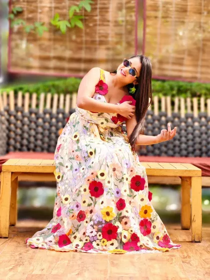 Another playful shot from a Haldi carnival. It's all about having a good time and making sure the families create memories they will cherish forever.