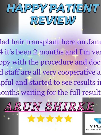 Arun Shirke shares his 2-month update, expressing his happiness with the procedure and the cooperative staff. He notes that he has already started to see results and is eagerly awaiting the final outcome.