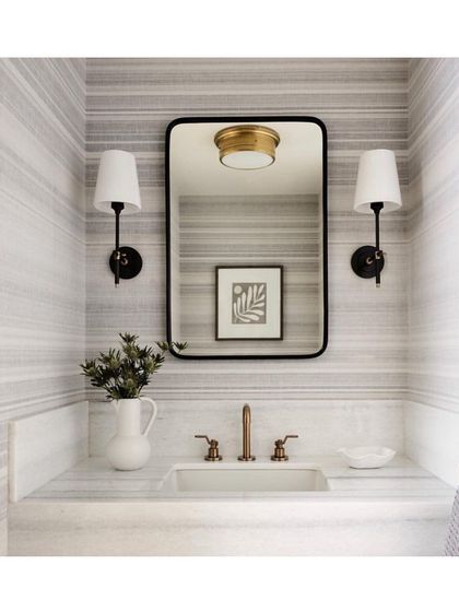 Home Stories - Bespoke Fabric & Wallpaper Design Powder Room Perfection photo 9