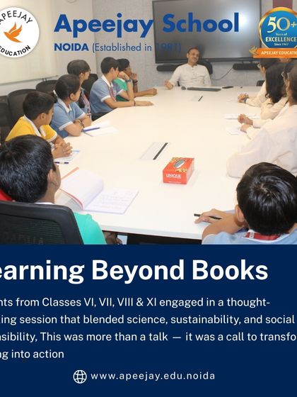 Our students engaged in a thought-provoking session that blended science, sustainability, and social responsibility. This was more than a talk; it was a call to transform learning into meaningful action for our planet.