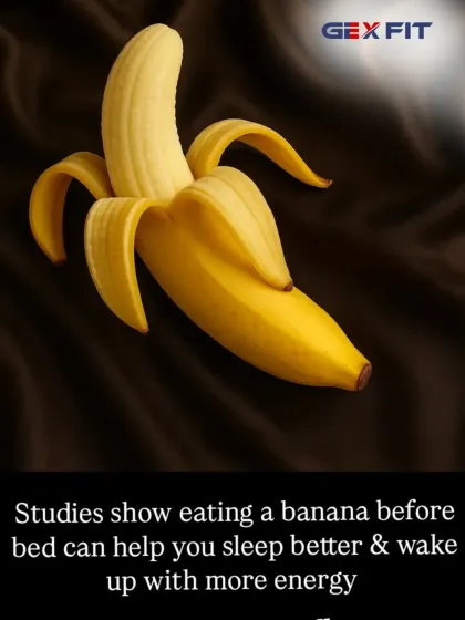 A banana before bed can improve sleep quality. It's rich in magnesium and potassium for muscle relaxation and contains tryptophan, a precursor to the sleep hormone melatonin.