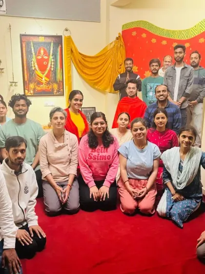 Our community celebrating Holi Purnima together. It was a beautiful night soaking in Sadhguru's grace with Sanidhi Pooja and Abhishekam, with an extra splash of Devi's love.