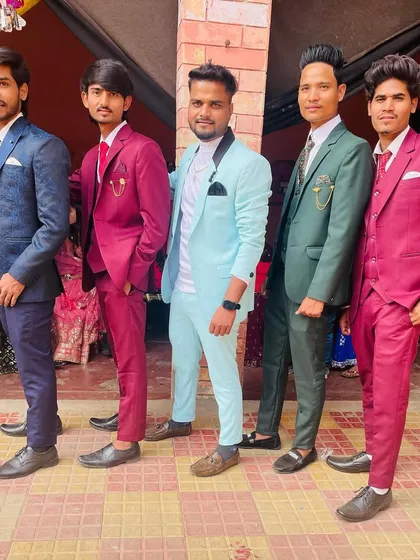 Posing with the groom's friends. I make sure the entire groom squad is ready to set the stage on fire with their performance.