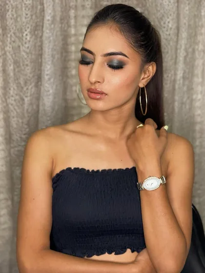A dramatic, dark smokey eye. This is a classic look for a reason, perfect for creating a moody and intense vibe for a photoshoot.