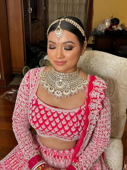 A close-up portrait of Rubina's matte smokey eye look. The blending is seamless, creating a sultry yet sophisticated effect.