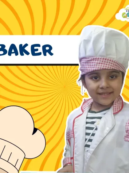 Ready to bake something delicious! Dressed in a chef's hat and coat, this little baker is all smiles. The Character Closet provides a wonderful outlet for creative and imaginative play.
