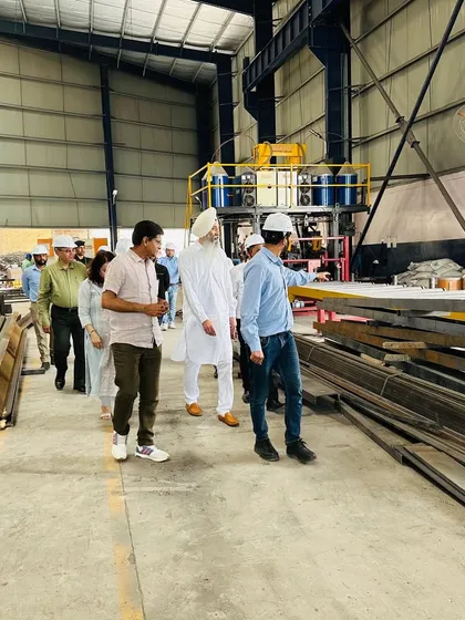 During a client visit, we walk through our raw material storage and processing areas. This provides a complete picture of our capabilities and our commitment to using high-quality materials in every project.