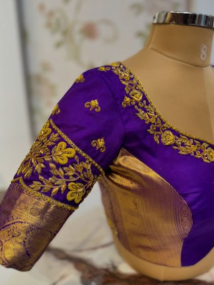 Chaithu Gowda - Custom Designer Ethnic Wear Custom Embroidered Blouses photo 95
