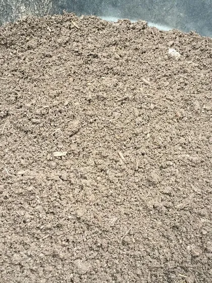 This is the beautifully sifted final product, ready for bagging. It's light, fluffy, and ready to help your plants thrive.
