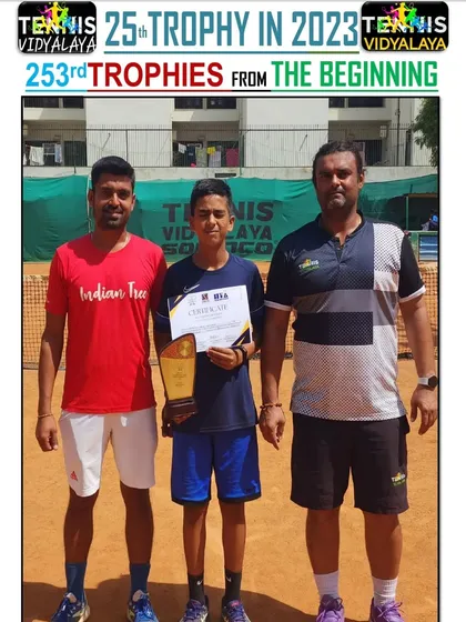 A tremendous show from Arsh Kathuria, winning the Singles All India Championship-Series U-12 in Gurugram.