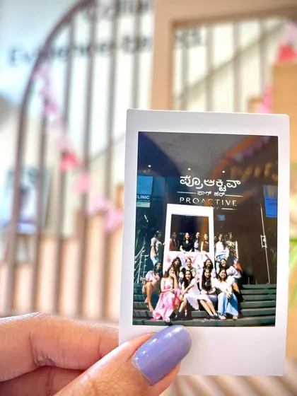 A polaroid snapshot capturing the memory of our Galentine's Day event.