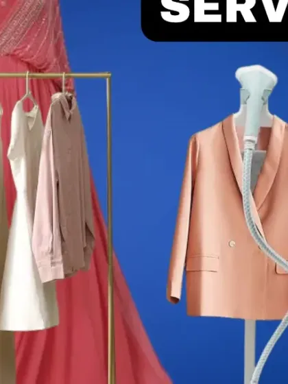 Here's a glimpse of my mobile steam ironing setup in action. I handle everything from delicate gowns and formal blazers to everyday wear, ensuring each piece is treated with the right technique for a flawless, wrinkle-free finish right at your location.