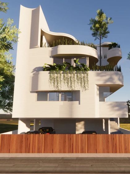 Sandesh Architects - Residential Architecture & Design Facades with Modern Geometry photo 24