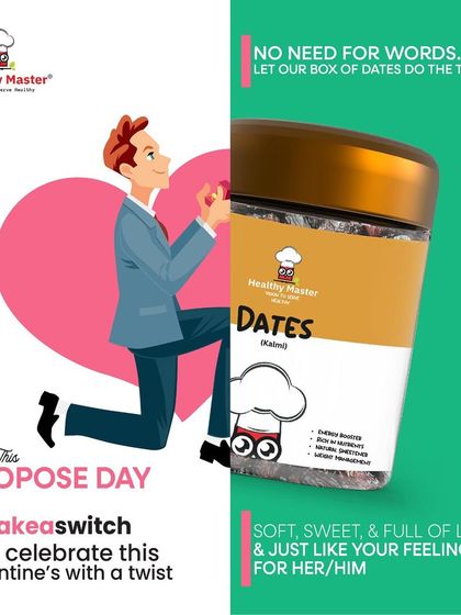 Propose with a box of our naturally sweet dates. It's a sweet and healthy way to show your love and make the day memorable.