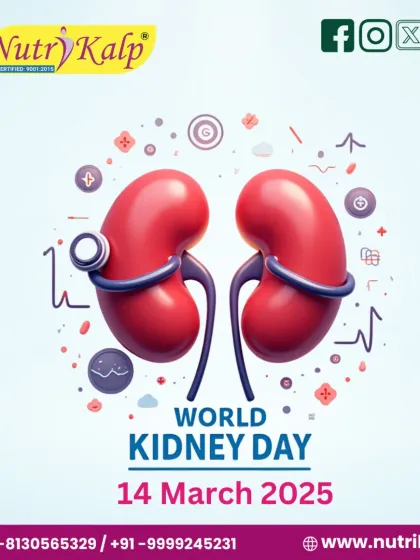 This World Kidney Day, let's prioritize our kidney health. Staying hydrated and eating balanced meals are crucial for optimal kidney function.