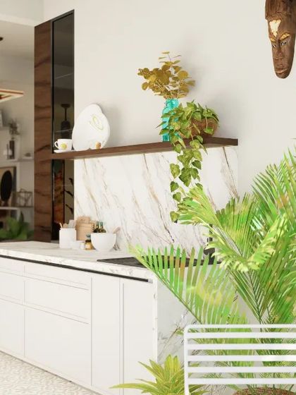 Unskrithi Design Studio - Renovation & Remodeling Open-Concept Living & Dining photo 7