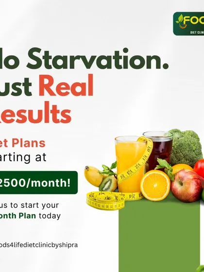 Ready to start your journey to a healthier lifestyle? My personalized, science-backed diet plans start at just ₹2500 per month. Let's work together to achieve real, lasting results without starvation.