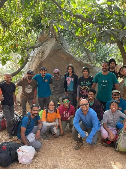 The whole crew from our 39th Intro Workshop. A big group of happy, tired climbers after a day of pushing their limits and making new friends.