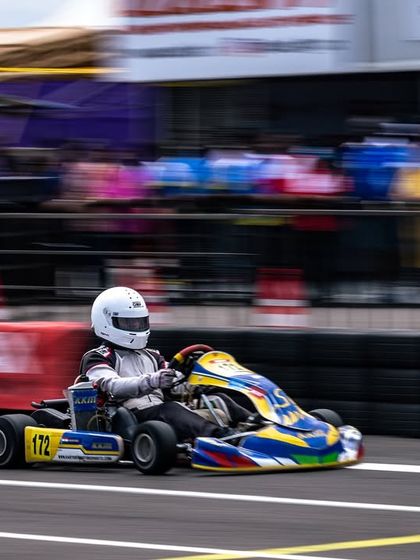 A rookie senior driver showing great pace and control during the RMC India debut. Finishing the race is an achievement in itself, and we build from there.