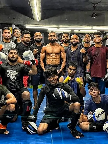 All the best to my athlete Karthikeya Dubey. He's a grappling prodigy now making his pro MMA debut, and he made weight like a boss.
