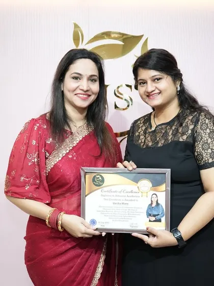 Celebrating the success of another student from our Salon Cosmetology Diploma batch. Her journey as a skin expert is just beginning.