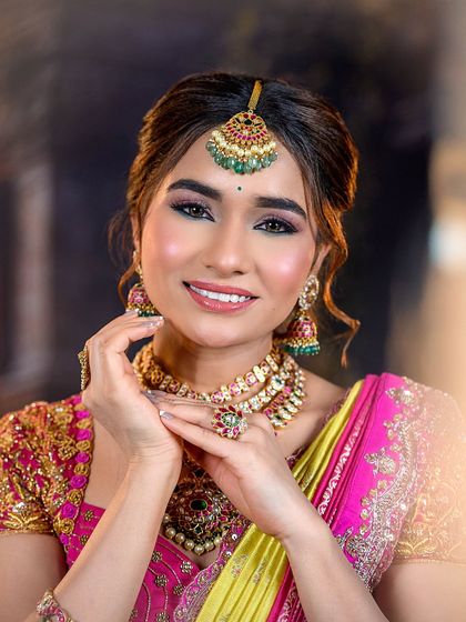 Deepika Makeup and Hair - Professional Makeup & Hair Academy Elegant North Indian & Fusion Bridal Styles photo 28