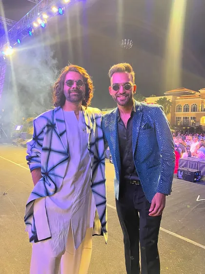 Sharing the stage with top Bollywood talent like the music duo Sachin-Jigar is always an honor. It shows my capability to manage high-profile events and work alongside major artists, ensuring a seamless and professional show for corporate concerts and celebrity appearances.
