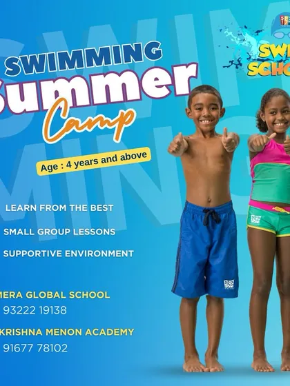 Make a splash this summer at our swimming camp. We offer lessons for kids aged 4 and up in small groups, creating a supportive environment where they can learn from the best and have fun.