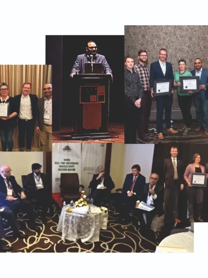 A collage showing our founders and principals engaging in knowledge-sharing initiatives. From panel discussions to award ceremonies, we actively contribute our expertise to shape city planning policies and make our cities more livable.