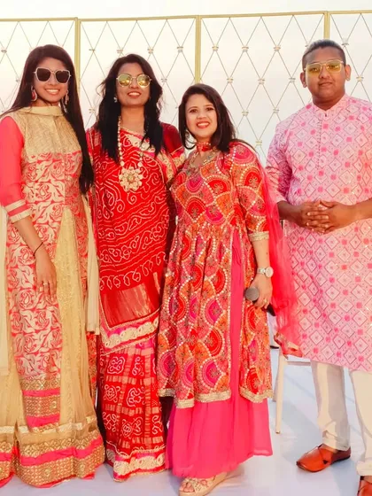 A photo with some of my talented singers after the beautiful Goa wedding.
