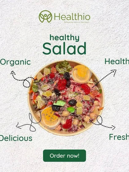 My salads are designed to be a complete meal. They are organic, healthy, delicious, and always fresh, combining a variety of ingredients for a balanced and satisfying experience.