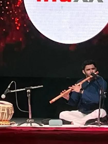 A wide shot of our performance for the company Indxx.