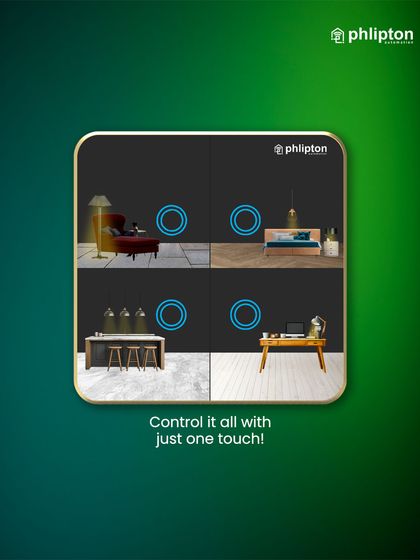 One smart switch can give you control over four different areas or scenes in your home. This visual demonstrates how I consolidate control, making it easy to manage lighting in your living room, dining area, and more from one panel.