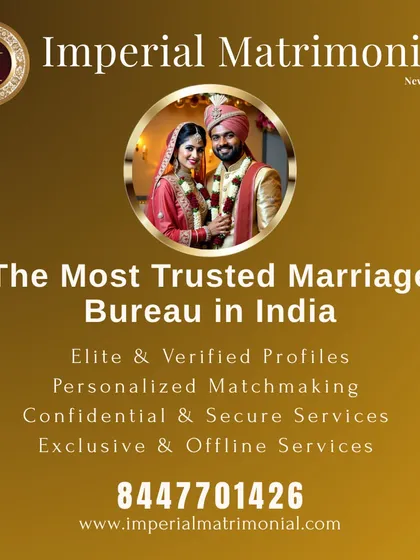 As the most trusted marriage bureau in India, I offer elite and verified profiles through a confidential and personalized matchmaking process. My exclusive services are designed for discerning clients.