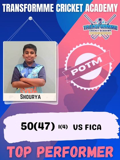 Transform Cricket Academy - Junior Cricket Coaching Program Star Performers: Celebrating Individual Excellence photo 79