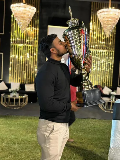 Holding the runners-up trophy for the BCCI Domestic U-15 Women's season. A fantastic achievement by these young girls.