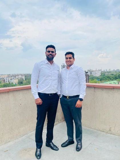 With a colleague at Saket Court. The legal profession is about strong networks and working together to serve our clients better.