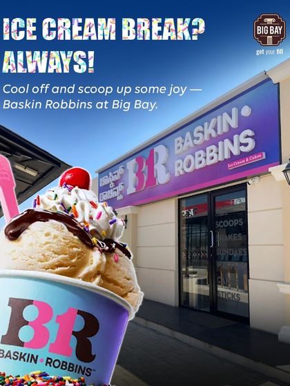 An ice cream break is always a good idea. Cool off with your favorite scoop from Baskin Robbins and add a little joy to your road trip.