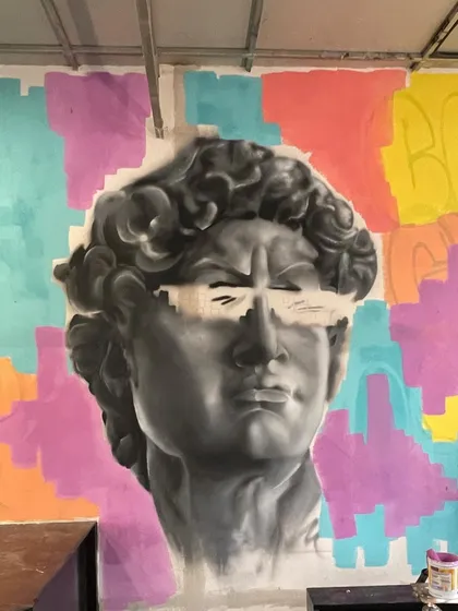 Unfinished business. Sometimes the unfinished piece gives you more excitement than the completed one. This was one of those moments with this Greek portrait.