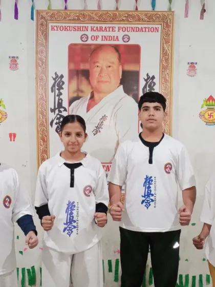 My students wearing their "Team Delhi" t-shirts, which we distributed before the tournament. It gives them a sense of unity.