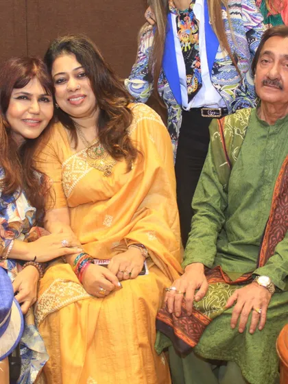 A lovely candid moment captured during the Heeramandi panel discussion. The warmth and connection between all the artists on stage was palpable.