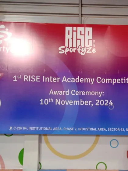 The official banner for our RISE Inter-Academy Competition. We create opportunities for our students to test their skills and experience a professional competitive setting.