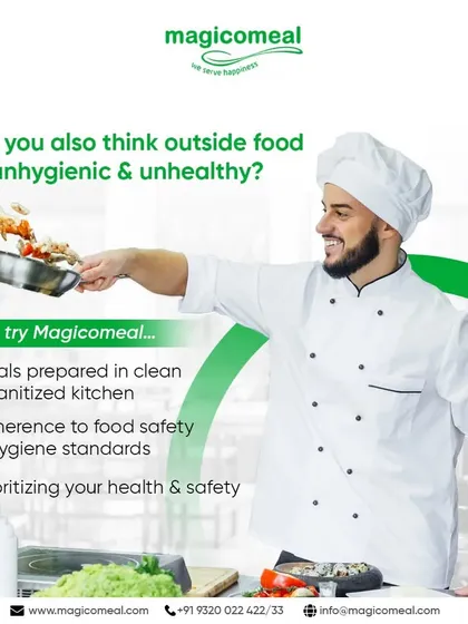 If you are concerned about the hygiene of outside food, let me put your mind at ease. I prepare all meals in clean, sanitized kitchens, strictly adhering to food safety standards to prioritize your health.