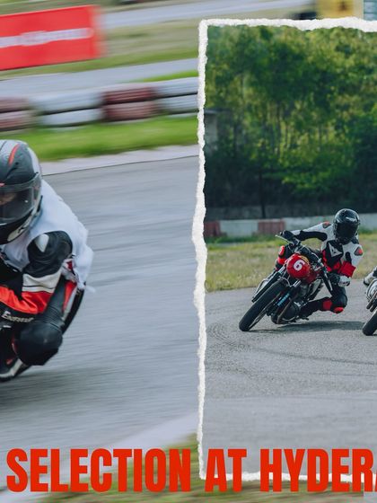 A collage from the Hyderabad Zonal Selection, showing the intense racing action.