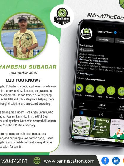 Meet Coach Himangshu Subadar, our Head Coach at Vidisha. Specializing in grassroots development since 2012, he has trained top-ranking junior players by focusing on technical foundations and nurturing a love for the sport.
