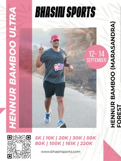 Pointing to the sky, this runner celebrates a personal victory on the trail. Every participant's journey is a story of perseverance.