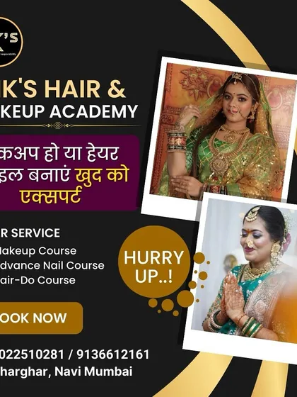 Whether it's makeup or hair, become an expert with us. Hurry up and book your spot.