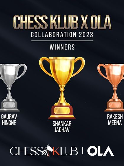 The winners of our corporate chess collaboration with OLA. We also bring the strategic world of chess to the corporate environment.