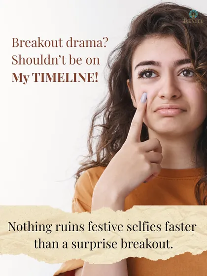 Breakout drama on your timeline? Not anymore. A surprise pimple can ruin a festive selfie, which is why I created a gentle yet effective solution to keep your skin clear and confident.