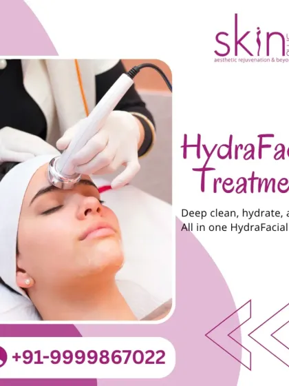 The HydraFacial is one of my most requested treatments for a reason. This image shows the multi-step process I use to deep clean pores, gently exfoliate, and intensely hydrate the skin, all with no downtime.